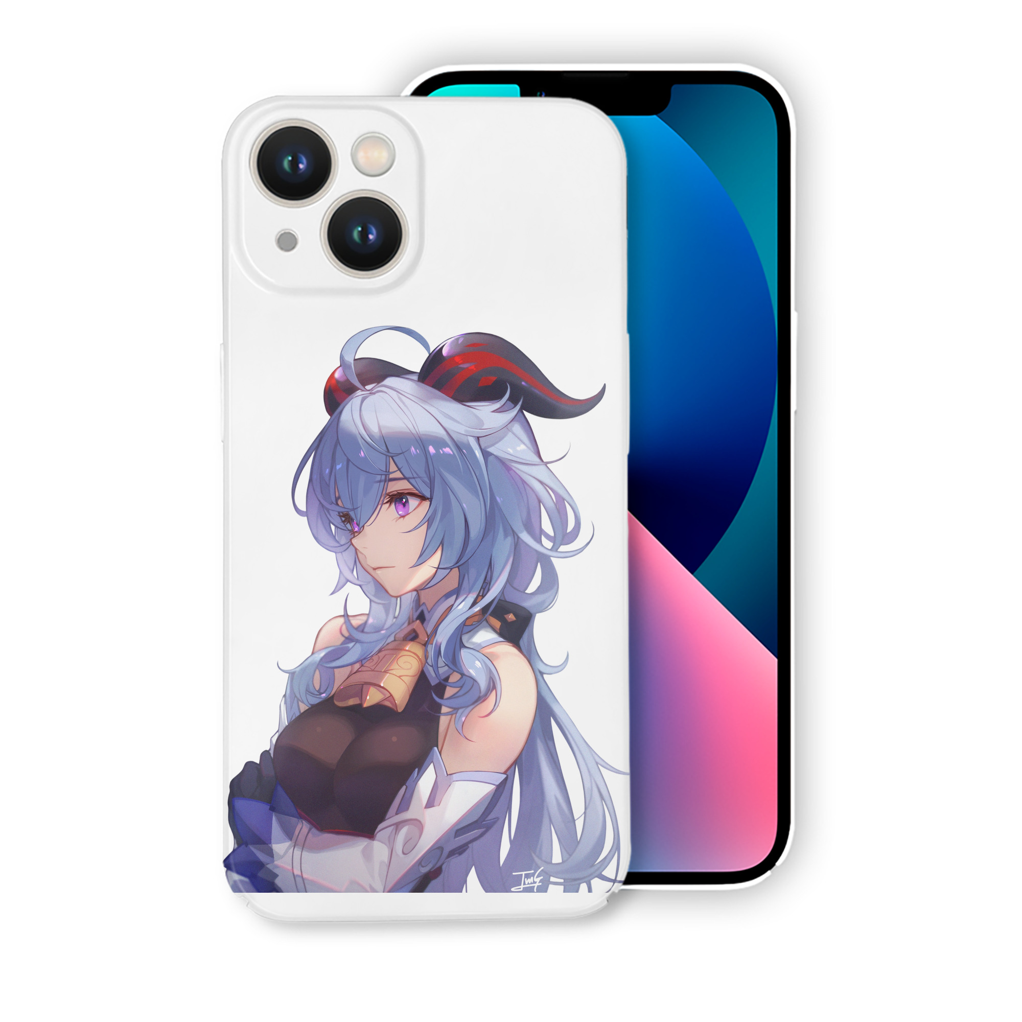 げんし神 甘雨 かんう genshin Ganyu 【iPhone 14シリーズ対応】ハードケース